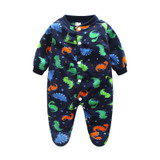 2017 Baby Rompers Fleece Long Sleeve 0-12M Baby Clothing Overalls for Newborn Baby Clothes Boy Girl Romper Ropa Bebes Jumpsuit
