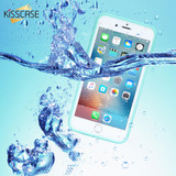 KISSCASE Waterproof Phone Case for iPhone 6 6s Plus Case TPU WaterProof Full Protective Cover for iPhone 7 7plus 5 5s SE Case