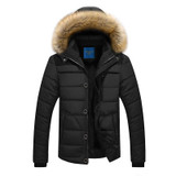 KING'S FAITH Fashion Jacket Men Hooded Winter Warm Cotton Jacket Men Parka Thick Coat Men Fashion Outwear 6692