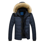 KING'S FAITH Fashion Jacket Men Hooded Winter Warm Cotton Jacket Men Parka Thick Coat Men Fashion Outwear 6692
