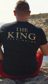 KING QUEEN Letters Printed Couples T-Shirt Tees Women Men Hipster Summer Fashion Lovers Tees Tops T shirt XXL NQ985369