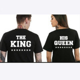 KING QUEEN Letters Printed Couples T-Shirt Tees Women Men Hipster Summer Fashion Lovers Tees Tops T shirt XXL NQ985369