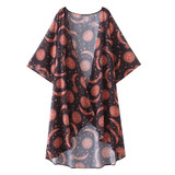 Kimono Women Casual Vintage Kimono Cardigan Crochet Loose Beach Blouse Tops Harajuku Spring Summer Printed Long Sleeve Kimono