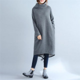 ARCSINX Plus Size Women BTS 2017 Autumn Winter Fleece Warm Women Hoodies Oversized Turtleneck Black Femlae Long Sweatshirts