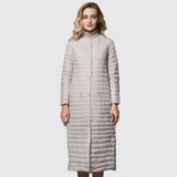 Arbitmatch Winter Jacket Women Fashion 90% White Duck Down Parka X-Long Single Breasted Slim Female Down Jacket Ladies Outwear