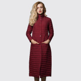 Arbitmatch Winter Jacket Women Fashion 90% White Duck Down Parka X-Long Single Breasted Slim Female Down Jacket Ladies Outwear