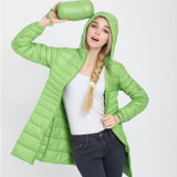 Arbitmatch Down Parka Famous Brand Designer Winter Jacket Women Long White Duck Down Jacket Outwear Ultralight Hooded Thin Coat