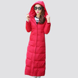 Arbitmatch 2017 New Extreme Long Hood Winter Down Coat Women Warm Winter Duck Down Jacket Plus Size Outwear Thick Female Parka