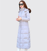 Arbitmatch 2017 New Extreme Long Hood Winter Down Coat Women Warm Winter Duck Down Jacket Plus Size Outwear Thick Female Parka