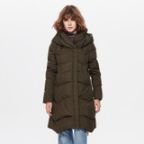 Arbitmatch Fashion Down Coat Women Winter Jacket Hooded Thicken Zipper Streewear Female Mid-Long Warm Windproof Parka Outwear