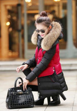 AQ207 2015 wadded winter jacket women medium-long plus size thick cotton-padded parkas women jacket