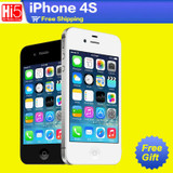 Apple iPhone 4S factory Unlocked Mobile Phone ios  Touchscreen 16GB 3G WIFI GPS 8MP 1080P IPS free shipping free gift