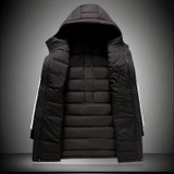 Free shipping 2017 winter 70% white duck down men's High quality Down jacket men Hooded winter jackets men's down coats