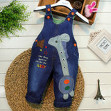 free shipping 2017 spring autumn baby bib pants children's clothing jumpsuit