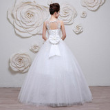 Free Shipping 2017 Plus Size Wedding Dress with Sleeve Robe Mariage Vintage Lace Wedding Gowns Vestidos de Novia