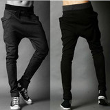 Free Shipping 2017 Newest unique design pants for men korean cool harem pants,fashion slim fit trousers,casual sweatpants