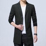 Free shipping 2017 new style Men's fashion coat leisure single breasted trench coat Men high quality windbreaker jackets