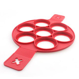Free shipping 2017 new Flippin' Fantastic Nonstick Pancake Maker Egg Ring Maker Perfect Pancakes Easy Silicone egg pancake mold
