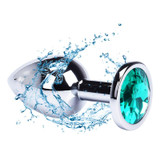 Anal plug sex toys stainless steel smooth steel butt plug tail crystal jewelry sex toys Female/male anal dildo adult sex toys