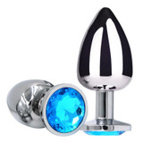 Anal plug sex toys stainless steel smooth steel butt plug tail crystal jewelry sex toys Female/male anal dildo adult sex toys