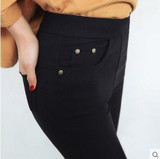 Free Shipping 2017 New Autumn Fashion Pencil Jeans Woman Candy Colored Mid Waist Full Length Zipper Slim Fit Skinny Women Pants