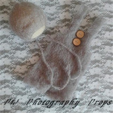 Baby Crochet Mohair Hat and Romper Newborn Bonnet Crochet Mohair Baby Clothes Baby Pants Newborn Baby Pros