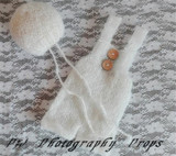 Baby Crochet Mohair Hat and Romper Newborn Bonnet Crochet Mohair Baby Clothes Baby Pants Newborn Baby Pros