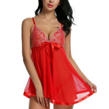 Sexy Hot Erotic Babydoll Dress Lace Open Front Night Gown Mini Sex Clothing Sexy Lingerie Women Erotic Lace Underwear