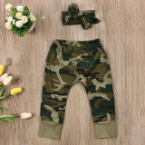 Baby Clothing Newborn Toddler Baby Boy Girl Camo T-shirt Tops+ Pants Outfits Set Clothes 0-24M