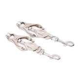 1 Pair Metal Bell Nipple Clamps With Chain Clips Flirting Teasing Sex Flirt Bondage Kit Slave Bdsm Exotic Accessories