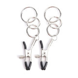 1 Pair Metal Bell Nipple Clamps With Chain Clips Flirting Teasing Sex Flirt Bondage Kit Slave Bdsm Exotic Accessories