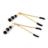 1 Pair Metal Bell Nipple Clamps With Chain Clips Flirting Teasing Sex Flirt Bondage Kit Slave Bdsm Exotic Accessories