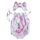 Baby Clothing Newborn Baby Girl Tassel Jumpsuit Romper + Headband Outfits 2pcs Baby Sunsuit Clothing