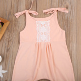 Baby Clothing Newborn Baby Boy Girl Sleeveless Romper Lace Jumpsuit Clothes Sunsuit Outfit 0-24M