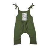 Baby Clothing Newborn Baby Boy Girl Sleeveless Romper Lace Jumpsuit Clothes Sunsuit Outfit 0-24M