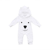 Baby Clothing Cute Toddler Infant Boys Girls Clothes Long Sleeve Bear Hooded Romper Jumpsuit Outfits
