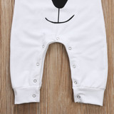Baby Clothing Cute Toddler Infant Boys Girls Clothes Long Sleeve Bear Hooded Romper Jumpsuit Outfits