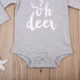 Baby Clothing Autumn Winter Newborn Infant Baby Girls Boys Romper Long Sleeve Deer Jumpsuit Outfits Sunsuit Clothes