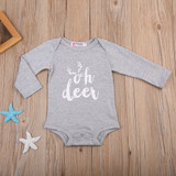 Baby Clothing Autumn Winter Newborn Infant Baby Girls Boys Romper Long Sleeve Deer Jumpsuit Outfits Sunsuit Clothes