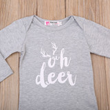 Baby Clothing Autumn Winter Newborn Infant Baby Girls Boys Romper Long Sleeve Deer Jumpsuit Outfits Sunsuit Clothes
