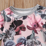 Baby Clothing 2pcs Newborn Baby Girls Clothes Coats T-shirt Tops+Floral Pants Outfits Set