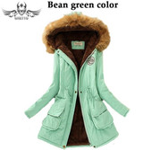 2017 Womens Winter Parkas Coat Jackets Women Thicken Warm Winter Fur Collar Plus Size Parkas for Women Long Winter warm Parka