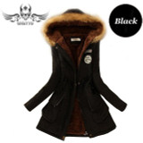 2017 Womens Winter Parkas Coat Jackets Women Thicken Warm Winter Fur Collar Plus Size Parkas for Women Long Winter warm Parka