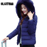 2017 Womens Winter Jackets And Coats  Faux Fur Collar Hooded Warm Parkas For Women Winter Coats Female Manteau Femme