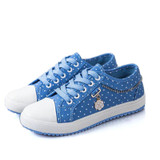 2017 spring new canvas shoes female low to help casual shoes flat shoes girls breathable student shoes
