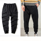 2017 Spring New Arrive Elastic Waist Solid Cotton Sweatpants Men Black Grey Fashion Joggers Hip hop Streetwear Plus Size XXXXL