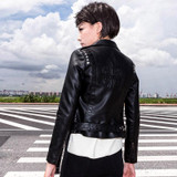 2017 Spring Motorcycle Jacket Women Fashion Slim Zippers Belt Ladies Leather Coat Short Slim PU Faux Leather Jackets Pink Black