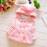 2017 spring girl baby clothes brand cotton jacket outerwear for infant baby clothing wear casual sport cute hooded jackets coat