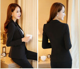 2017 Spring Fashion Elegant Women Slim Blazer Jacket Single Button Simple Lady Blazers High Grade OL Clothing Tops Plue Size 4XL