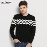 Hot 2017 New Autumn Winter Fashion Brand Clothing Men Knitted Sweater O-Neck Slim Fit Pullover Men Jacquard Sweaters For Men
